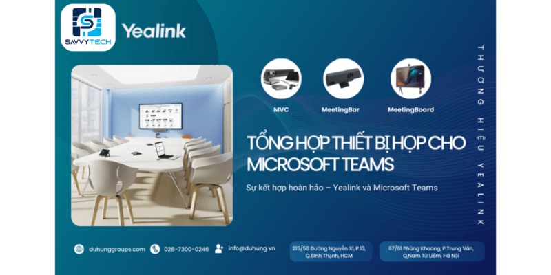 Thiết bị họp trực tuyến cho Microsoft Teams