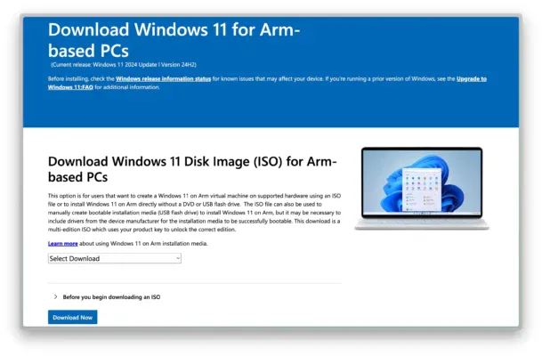 Windows 11 on ARM phiên bản 24H2